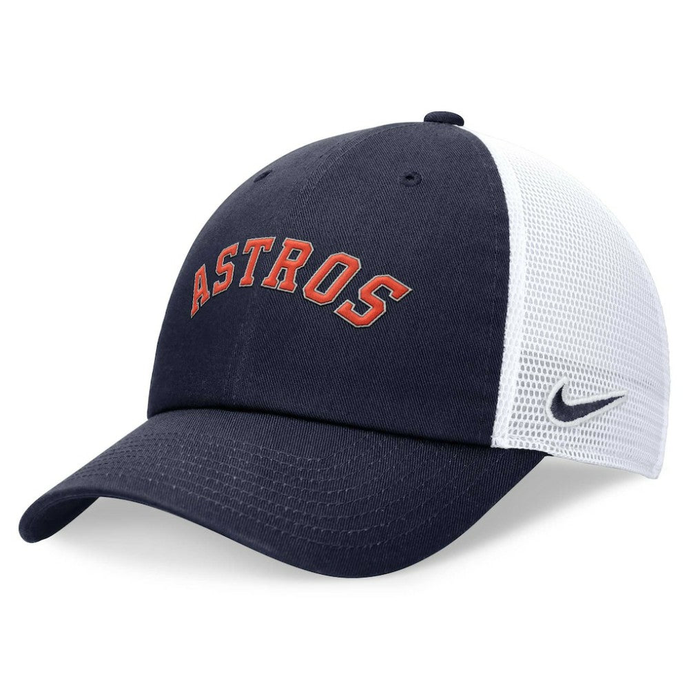 Houston Astros Nike Wordmark Adjustable Trucker Hat - Navy - Nike Online