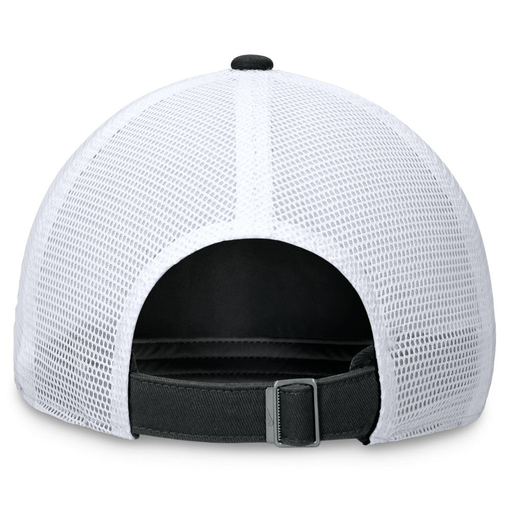 Miami Marlins Nike Wordmark Adjustable Trucker Hat - Black - Nike on Sale