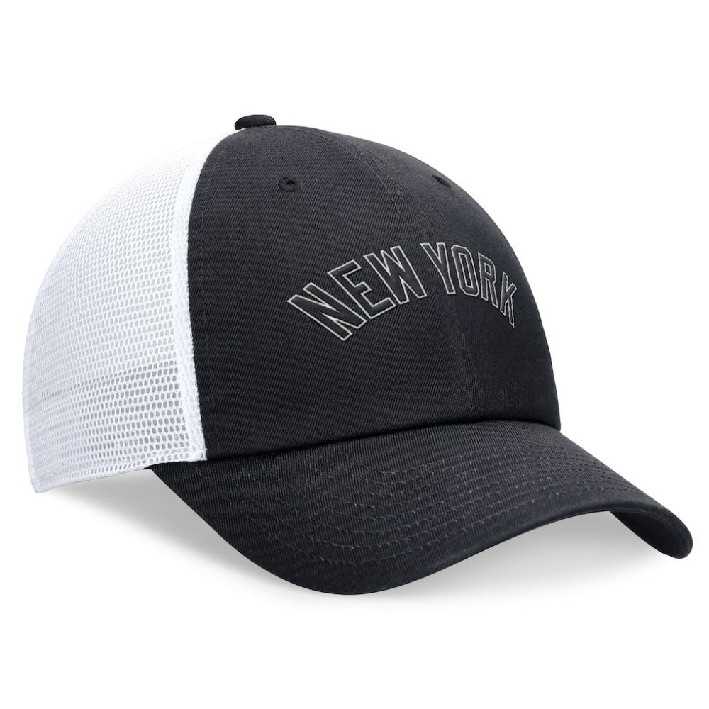 New York Yankees Nike Wordmark Adjustable Trucker Hat - Navy - Nike Discount