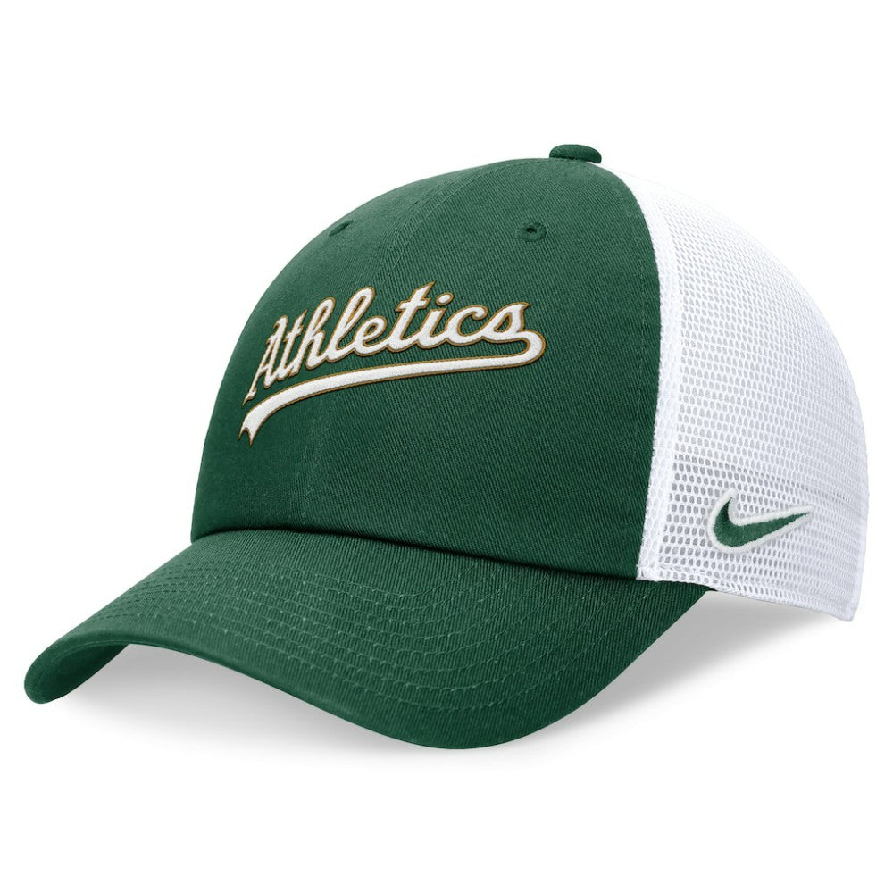 Athletics Nike Wordmark Adjustable Trucker Hat - Green - Nike Online