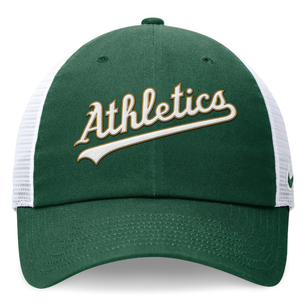 Athletics Nike Wordmark Adjustable Trucker Hat - Green - Nike Online