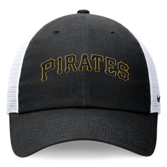 Pittsburgh Pirates Nike Wordmark Adjustable Trucker Hat - Black - Nike Sale