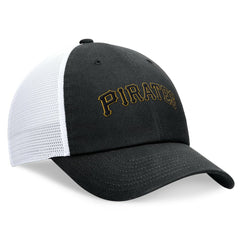 Pittsburgh Pirates Nike Wordmark Adjustable Trucker Hat - Black - Nike Sale