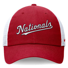 Washington Nationals Nike Wordmark Adjustable Trucker Hat - Red - Nike on Sale