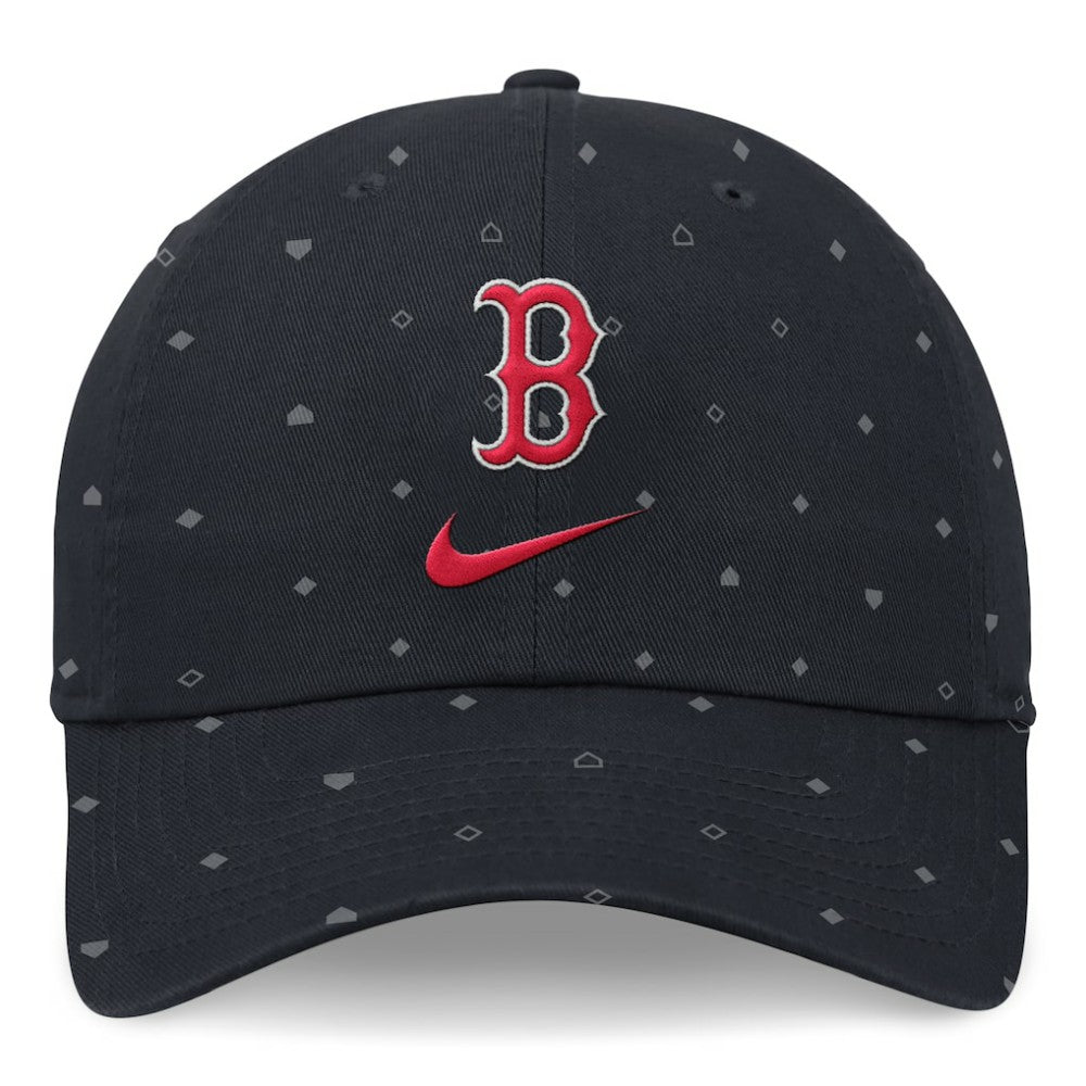 Boston Red Sox Nike Primetime Print Club Adjustable Hat - Navy - Nike Discount