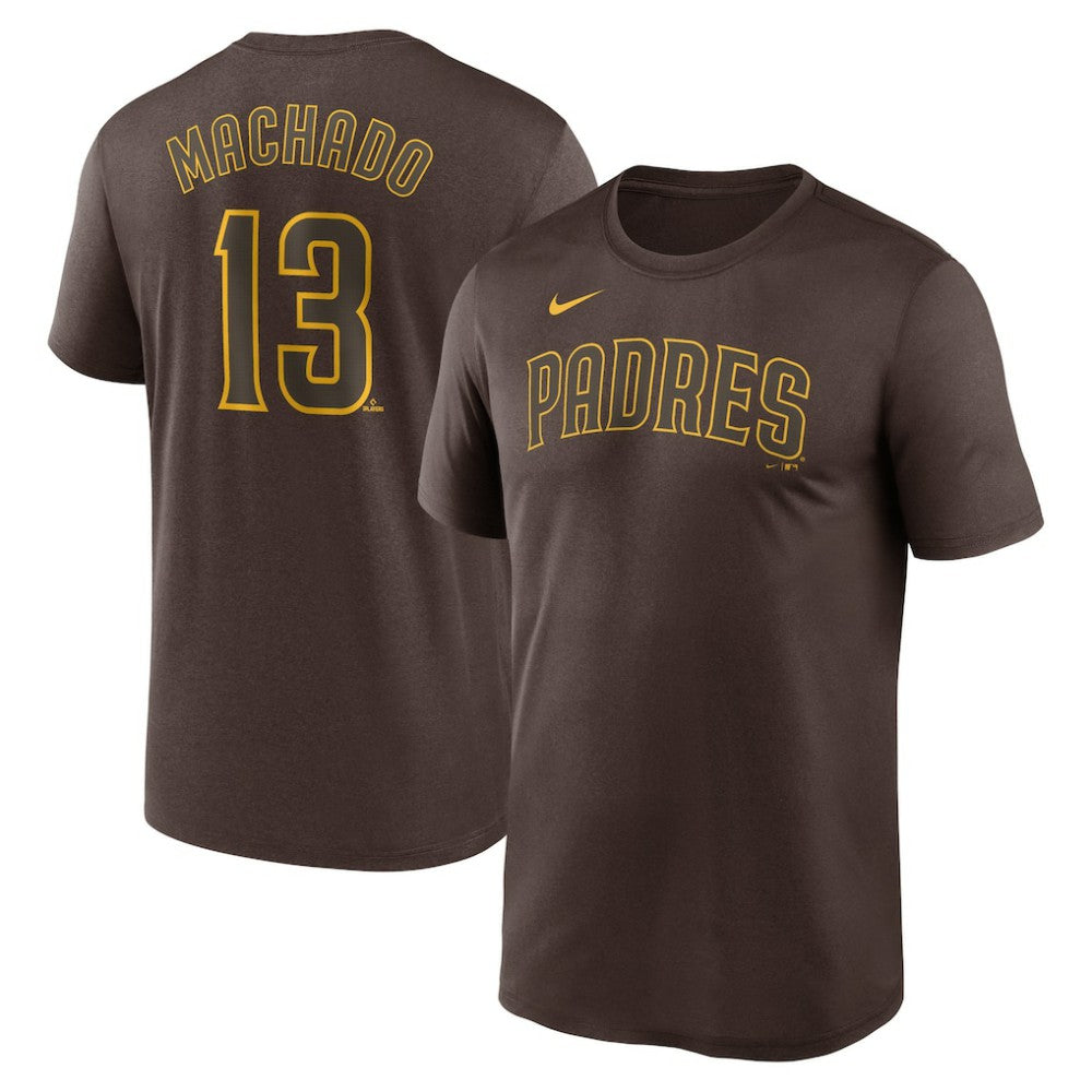 Manny Machado San Diego Padres Nike Legend Name & Number Performance T-Shirt - Brown - Nike Lifestyle