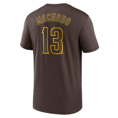 Manny Machado San Diego Padres Nike Legend Name & Number Performance T-Shirt - Brown - Nike Lifestyle