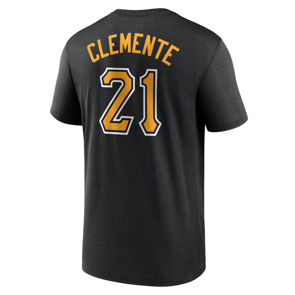 Roberto Clemente Pittsburgh Pirates Nike Legend Name & Number Performance T-Shirt - Black - Nike Discount