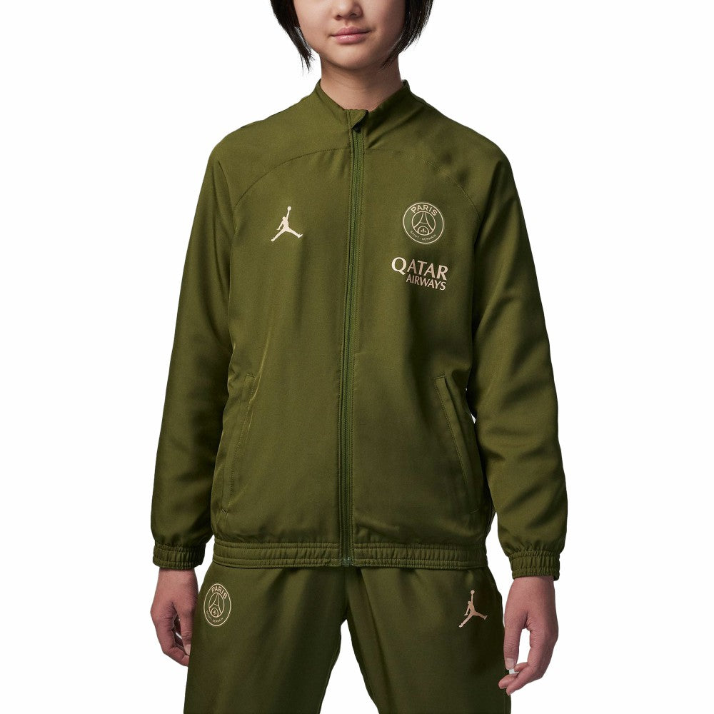 Paris Saint-Germain Jordan Brand Youth 2023/24 Strike Full-Zip Track Jacket Olive - Jordan sale