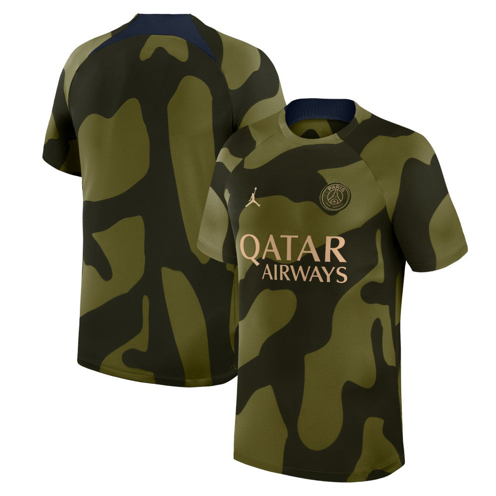 Paris Saint-Germain Jordan Brand 2023/24 Academy Pro Pre-Match Top Olive - Jordan for sale