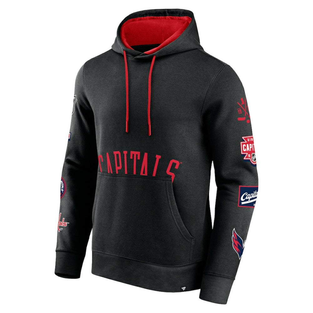 Washington Capitals Fanatics Wild Winner Pullover Hoodie - Black - NHL 200250628
