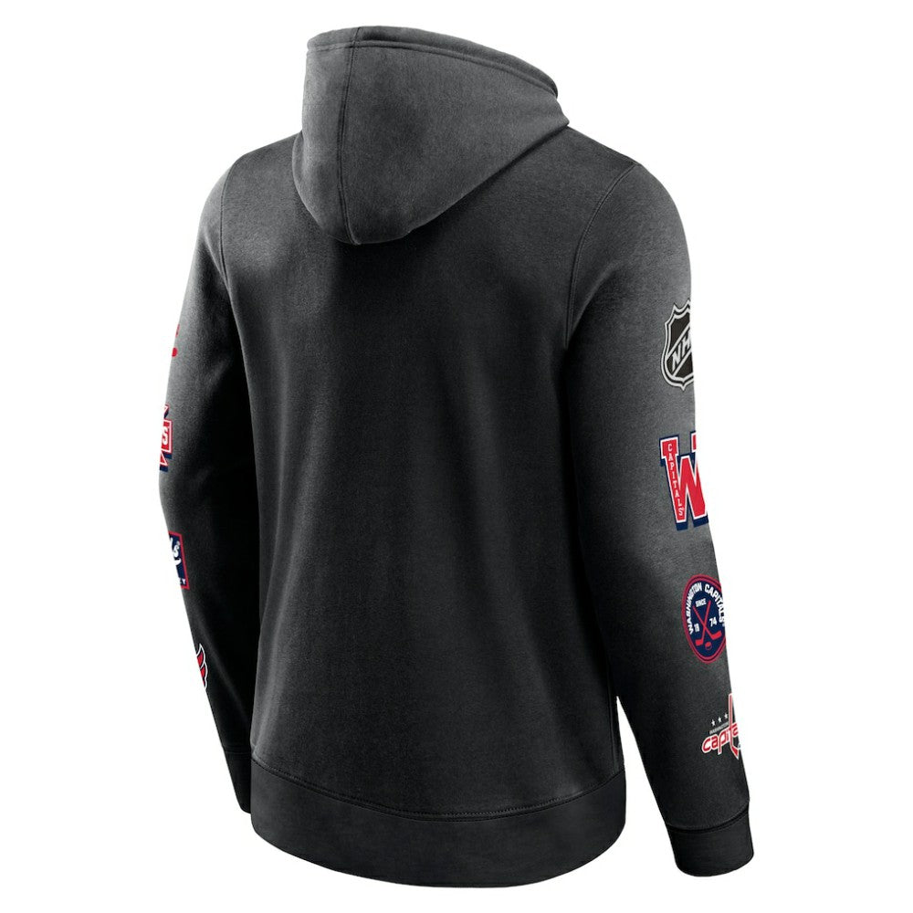 Washington Capitals Fanatics Wild Winner Pullover Hoodie - Black - NHL 200250628