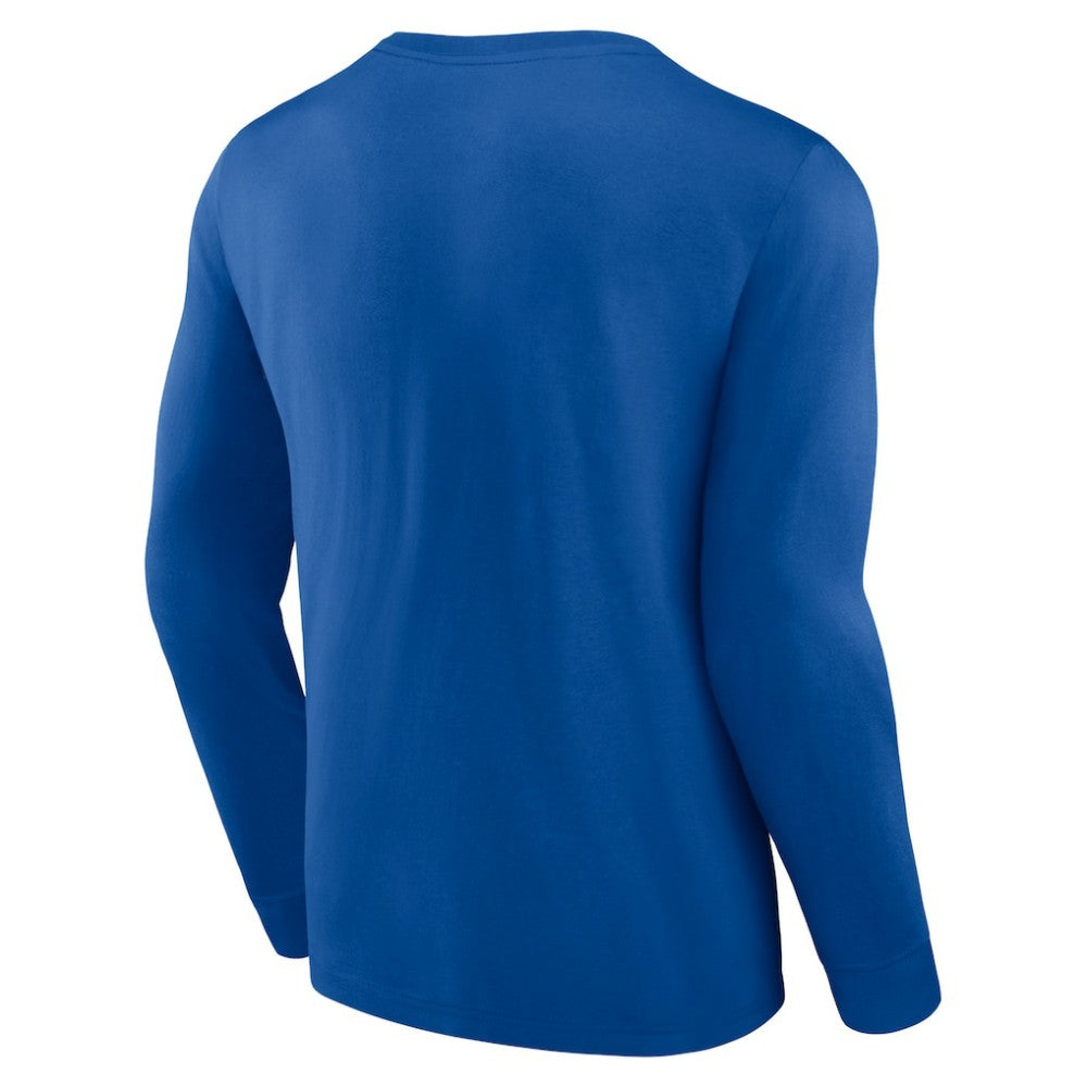 St. Louis Blues Fanatics Strike the Goal Long Sleeve T-Shirt - Blue - NHL 200250631