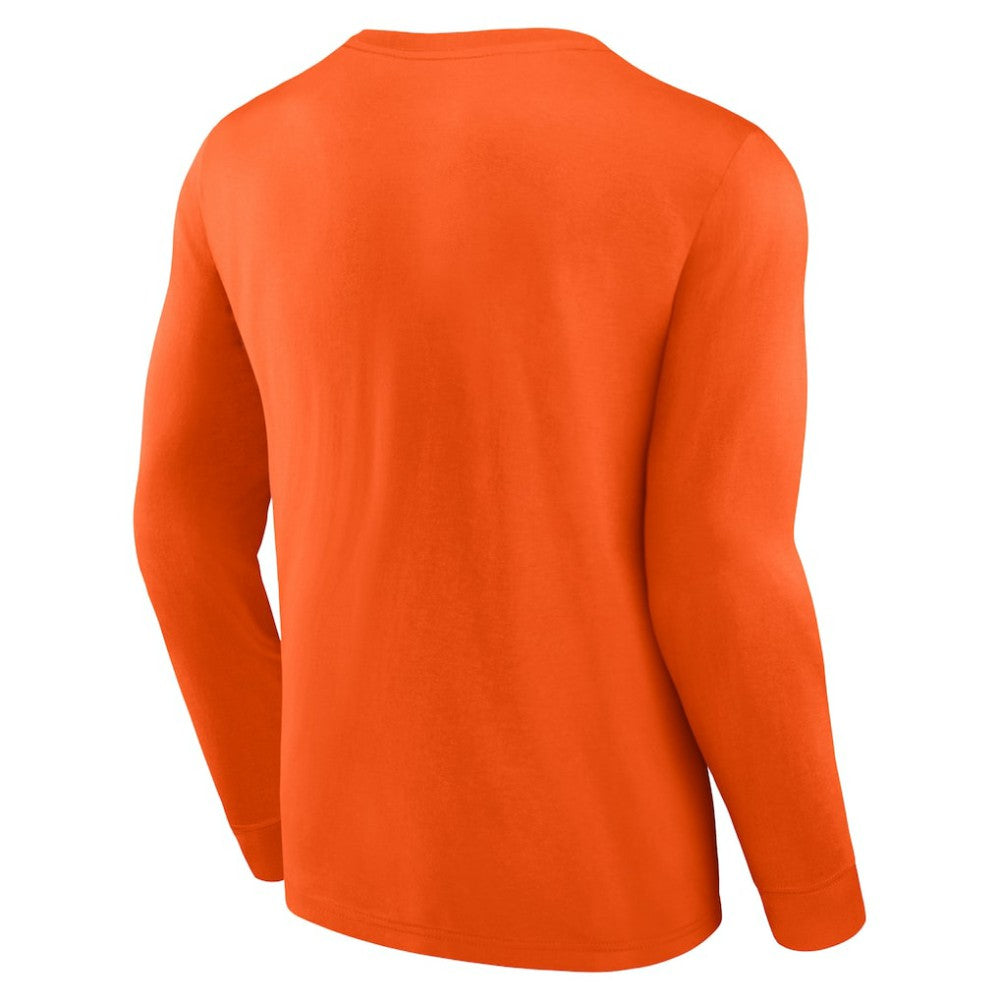 Philadelphia Flyers Fanatics Strike the Goal Long Sleeve T-Shirt - Orange - NHL 200250633