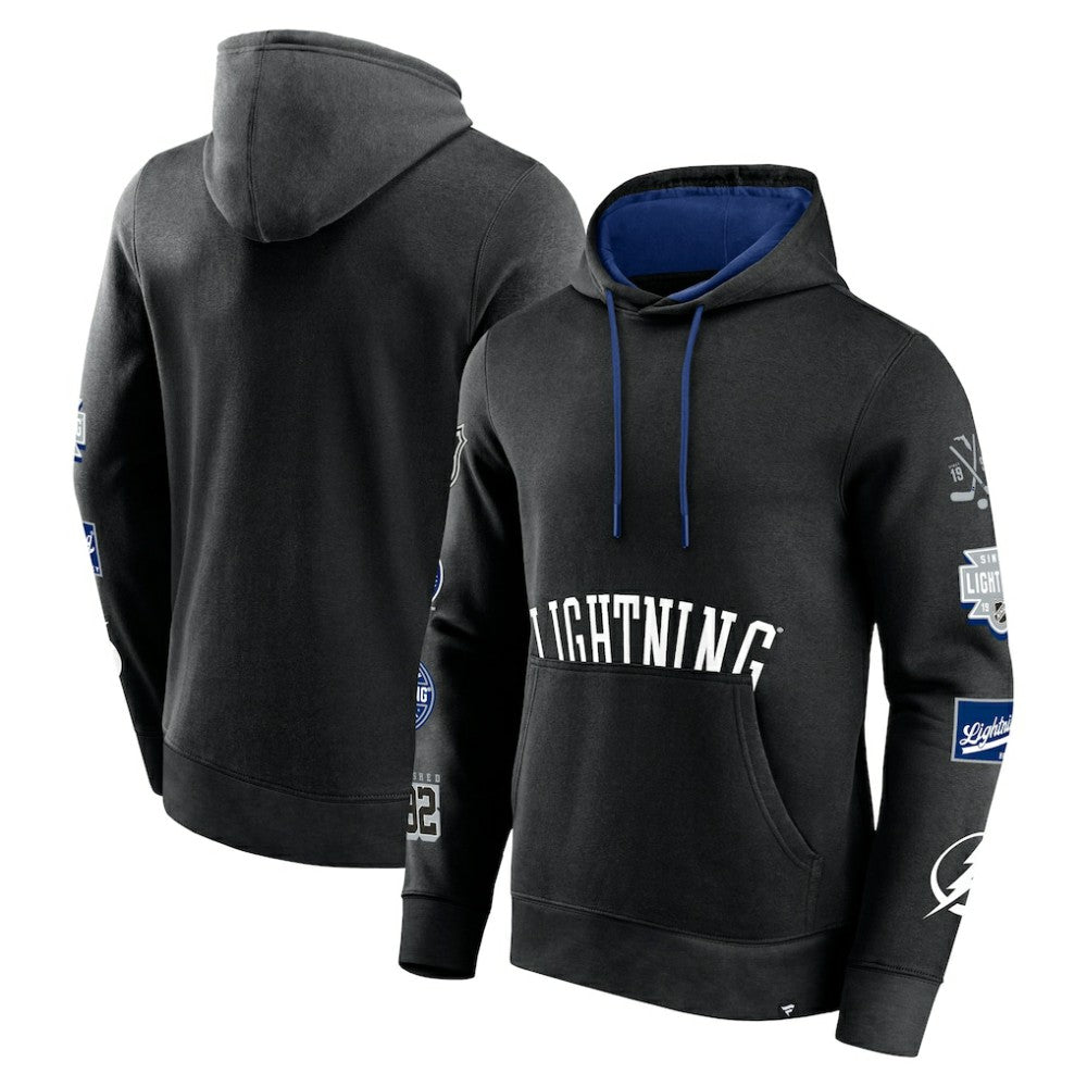 Tampa Bay Lightning Fanatics Wild Winner Pullover Hoodie - Black - NHL 200250648