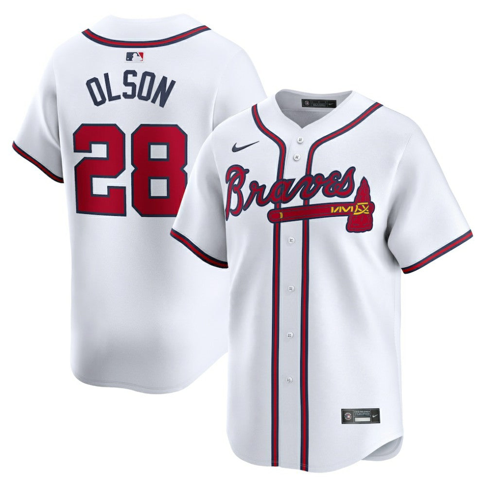 Matt Olson Atlanta Braves Nike Home Limited Player Jersey - White - Nike on Sale