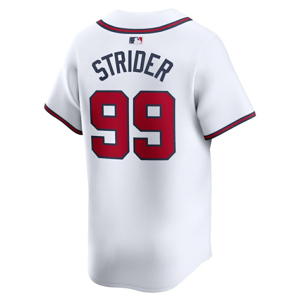 Spencer Strider Atlanta Braves Nike Home Limited Player Jersey - White - Nike on Sale