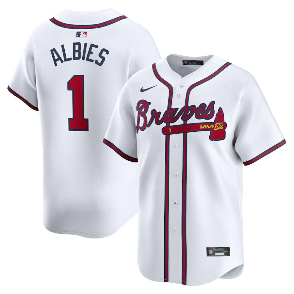Ozzie Albies Atlanta Braves Nike Home Limited Player Jersey - White - Nike on Sale