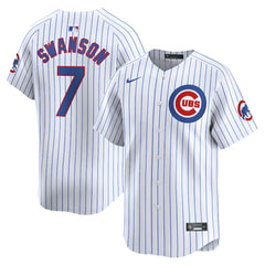 Dansby Swanson Chicago Cubs Nike Home Limited Player Jersey - White - Nike Lifestyle