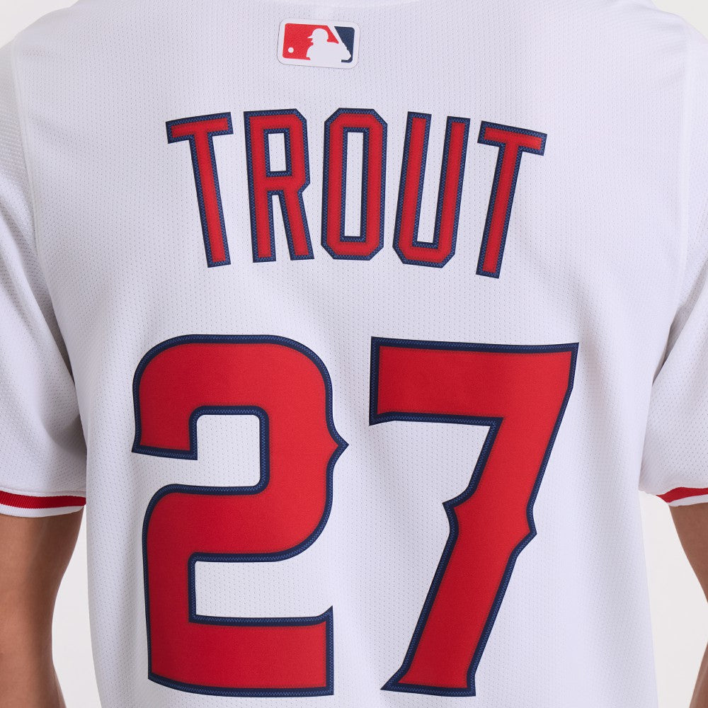 Mike Trout Los Angeles Angels Nike Home Limited Player Jersey - White - Nike Sale