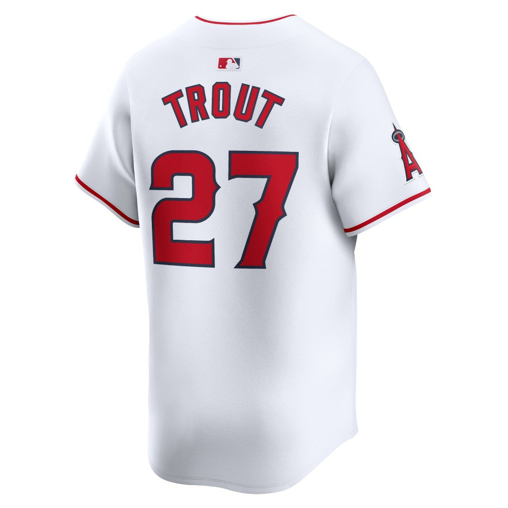 Mike Trout Los Angeles Angels Nike Home Limited Player Jersey - White - Nike Sale