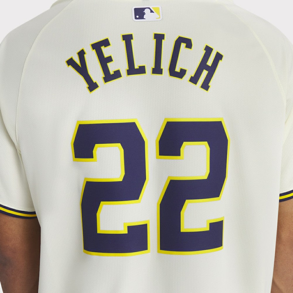 Christian Yelich Milwaukee Brewers Nike Home Limited Player Jersey - Cream - Nike Sale