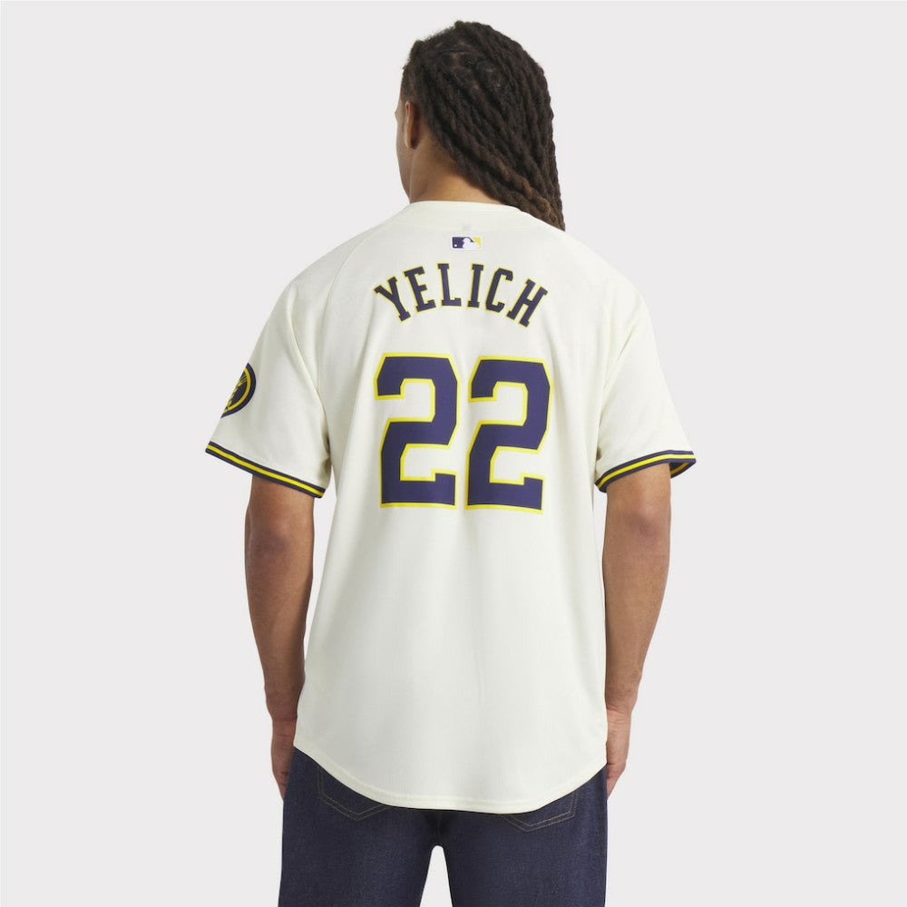 Christian Yelich Milwaukee Brewers Nike Home Limited Player Jersey - Cream - Nike Sale