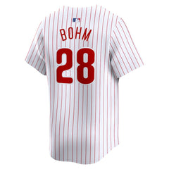 Alec Bohm Philadelphia Phillies Nike Home Limited Player Jersey - White - Nike on Sale