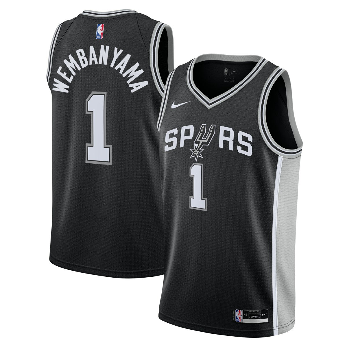 Victor Wembanyama San Antonio Spurs Youth Swingman Jersey Icon Edition Black | Nike US