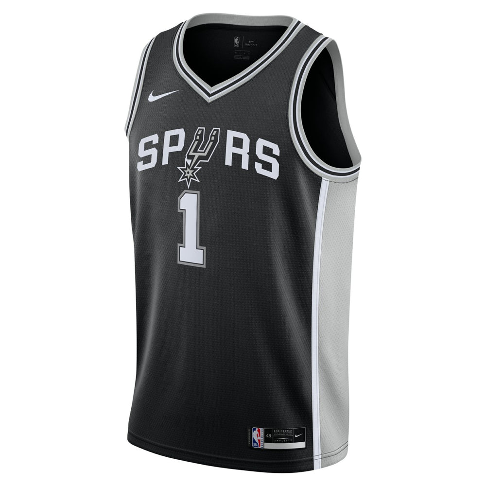 Victor Wembanyama San Antonio Spurs Youth Swingman Jersey Icon Edition Black | Nike US