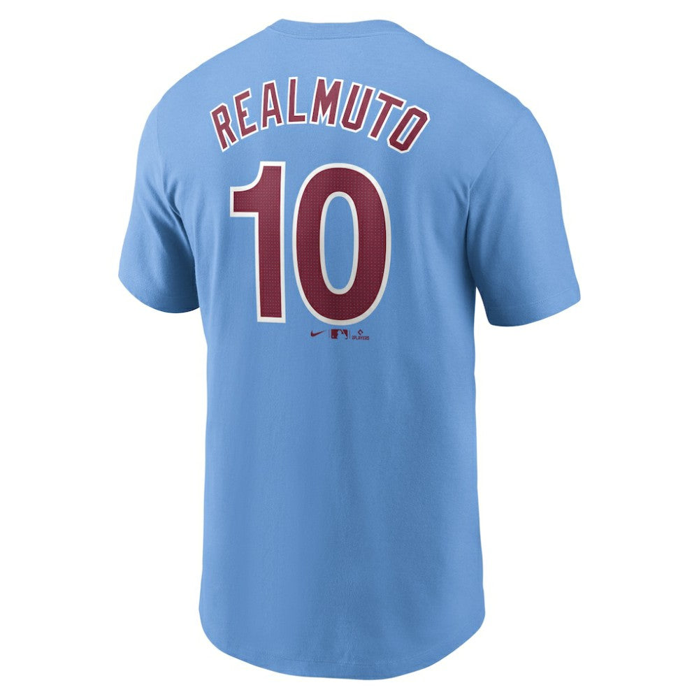 J.T. Realmuto Philadelphia Phillies Nike Fuse Name & Number T-Shirt - Light Blue - Nike Sale