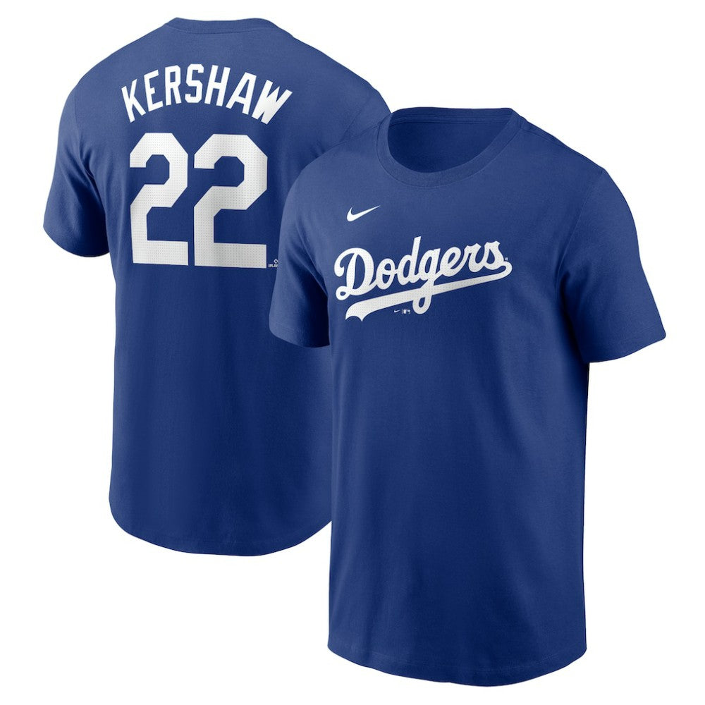 Clayton Kershaw Los Angeles Dodgers Nike Fuse Name & Number T-Shirt - Royal - Nike Discount