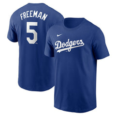Freddie Freeman Los Angeles Dodgers Nike Fuse Name & Number T-Shirt - Royal - Nike Lifestyle