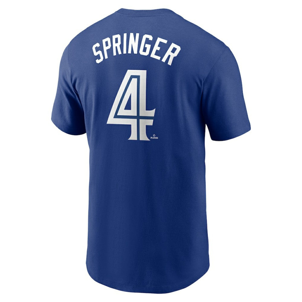 George Springer Toronto Blue Jays Nike Fuse Name & Number T-Shirt - Royal - Nike Discount