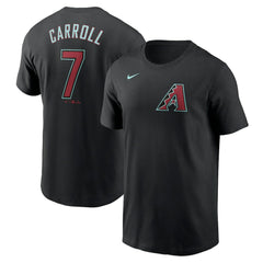 Corbin Carroll Arizona Diamondbacks Nike Fuse Name & Number T-Shirt - Black - Nike Discount