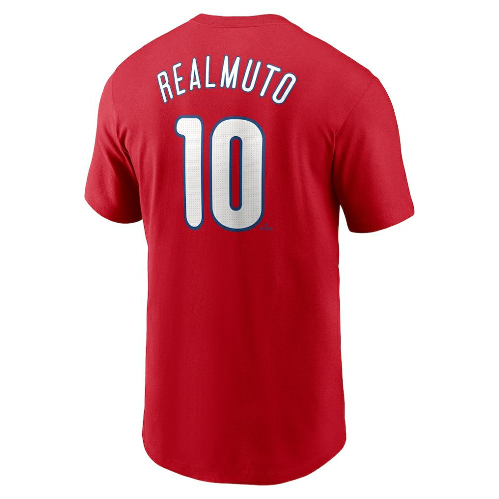 J.T. Realmuto Philadelphia Phillies Nike Fuse Name & Number T-Shirt - Red - Nike Discount