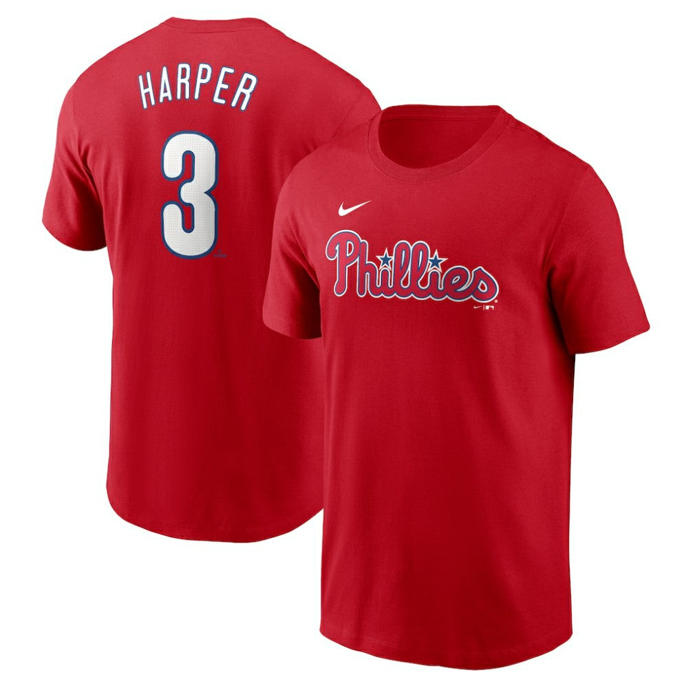 Bryce Harper Philadelphia Phillies Nike Fuse Name & Number T-Shirt - Red - Nike on Sale
