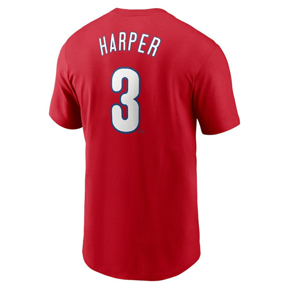 Bryce Harper Philadelphia Phillies Nike Fuse Name & Number T-Shirt - Red - Nike on Sale
