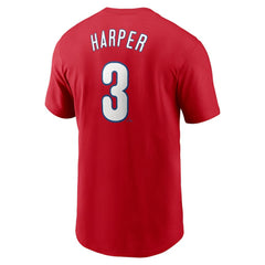 Bryce Harper Philadelphia Phillies Nike Fuse Name & Number T-Shirt - Red - Nike on Sale