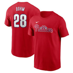Alec Bohm Philadelphia Phillies Nike Fuse Name & Number T-Shirt - Red - Nike Discount