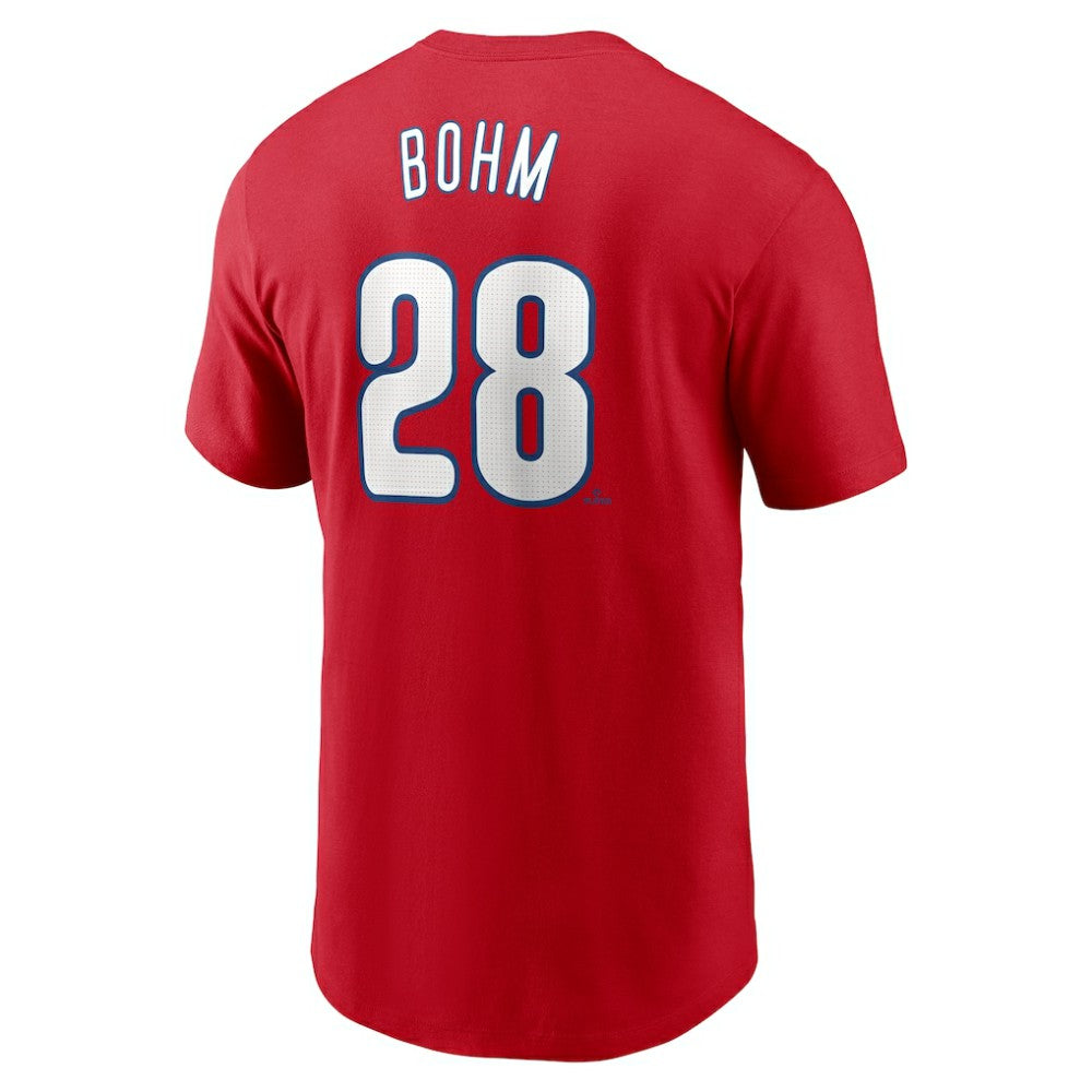 Alec Bohm Philadelphia Phillies Nike Fuse Name & Number T-Shirt - Red - Nike Discount