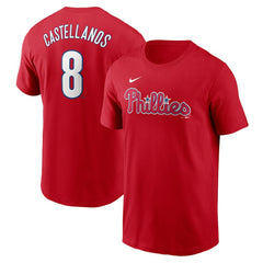 Nick Castellanos Philadelphia Phillies Nike Fuse Name & Number T-Shirt - Red - Nike Lifestyle