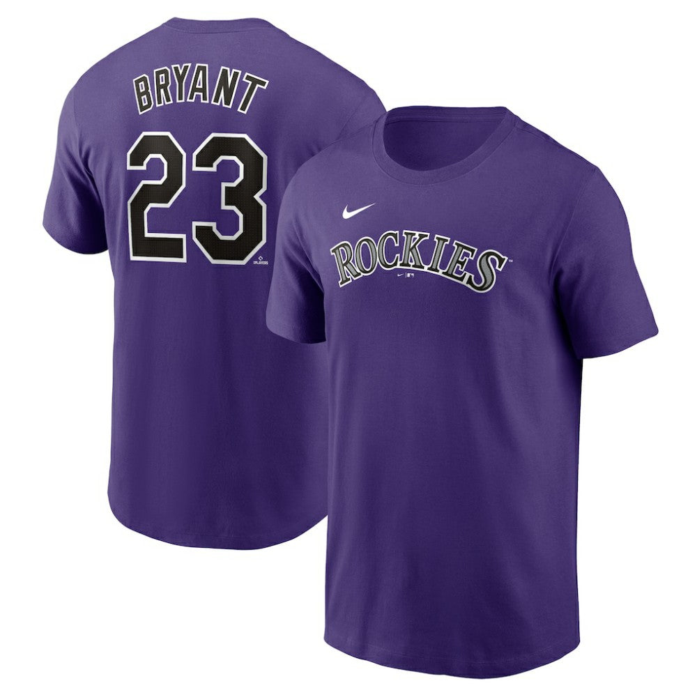 Kris Bryant Colorado Rockies Nike Fuse Name & Number T-Shirt - Purple - Nike Discount