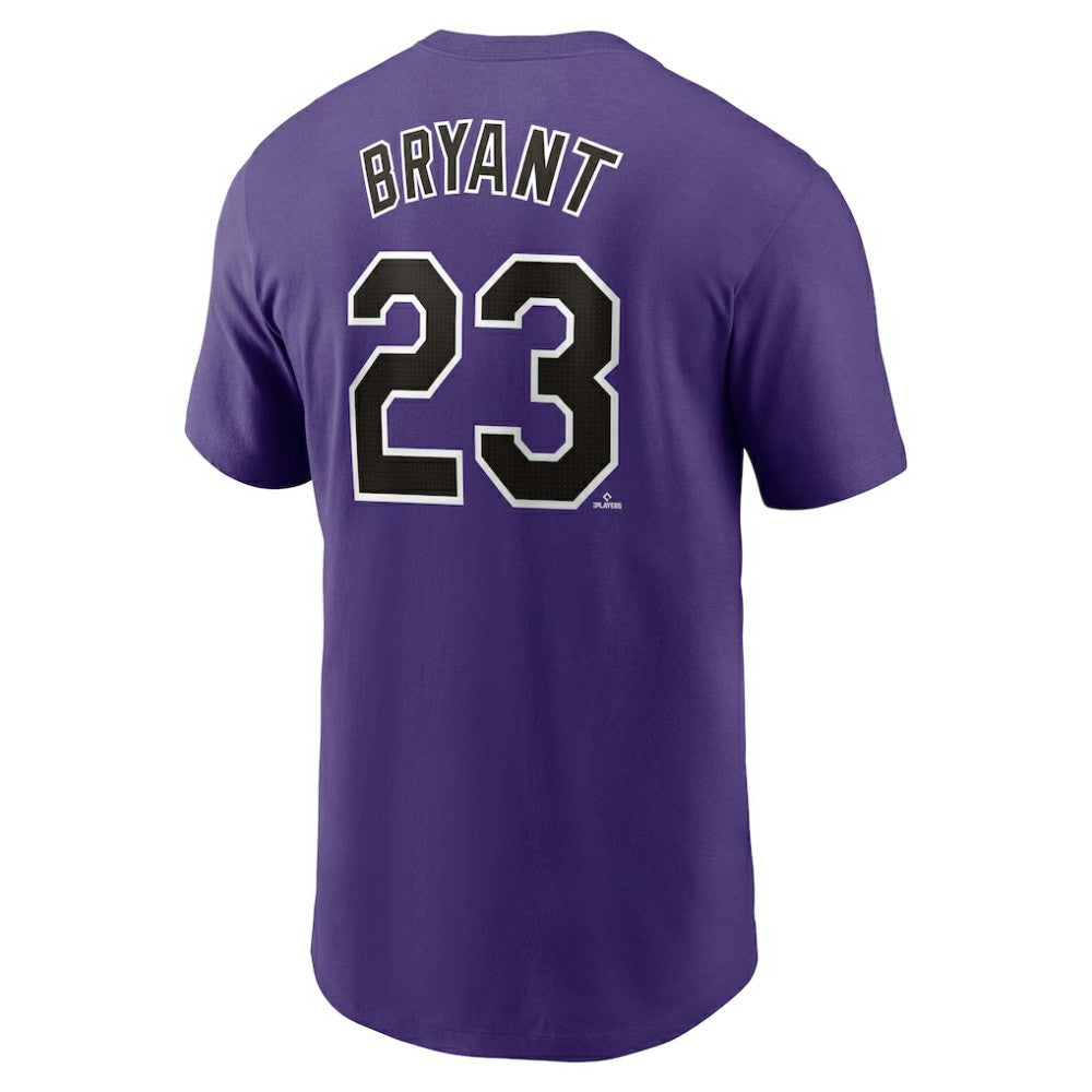 Kris Bryant Colorado Rockies Nike Fuse Name & Number T-Shirt - Purple - Nike Discount