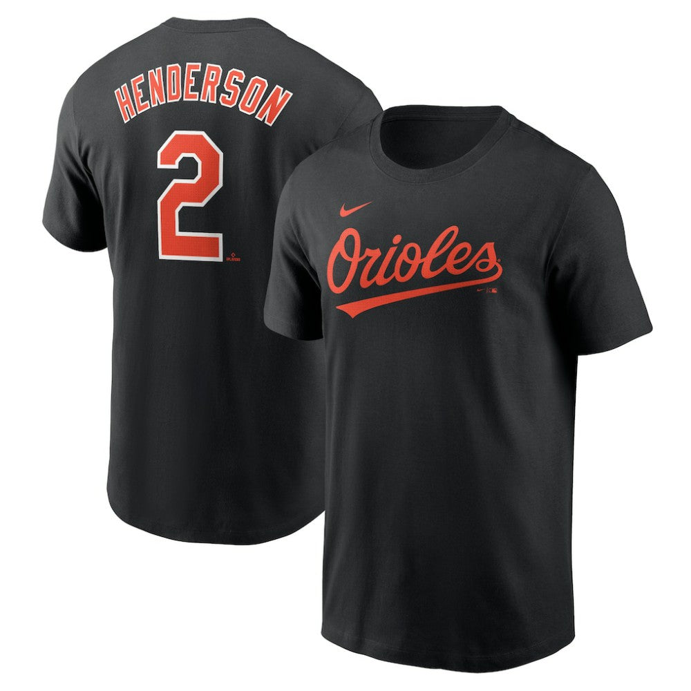 Gunnar Henderson Baltimore Orioles Nike Fuse Name & Number T-Shirt - Black - Nike Discount