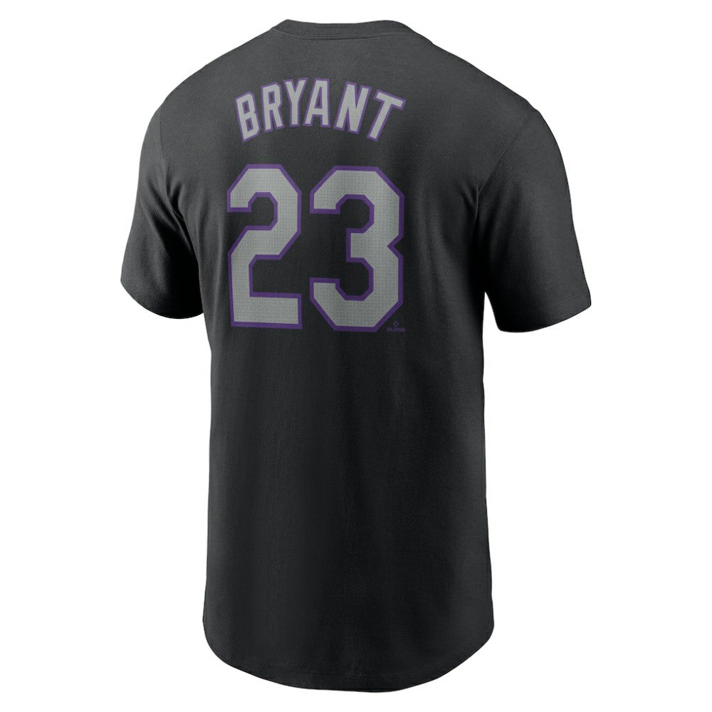 Kris Bryant Colorado Rockies Nike Fuse Name & Number T-Shirt - Black - Nike Sale
