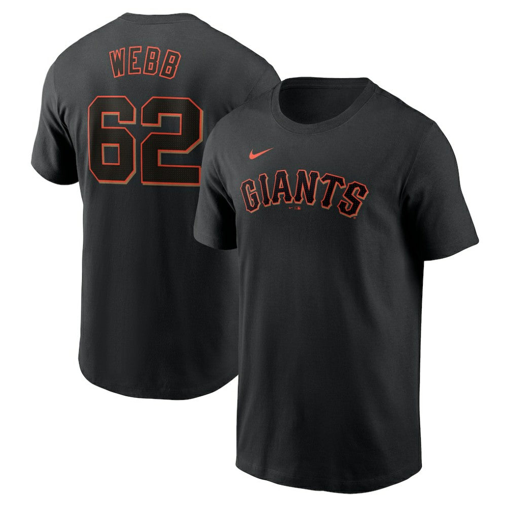 Logan Webb San Francisco Giants Nike Fuse Name & Number T-Shirt - Black - Nike Lifestyle