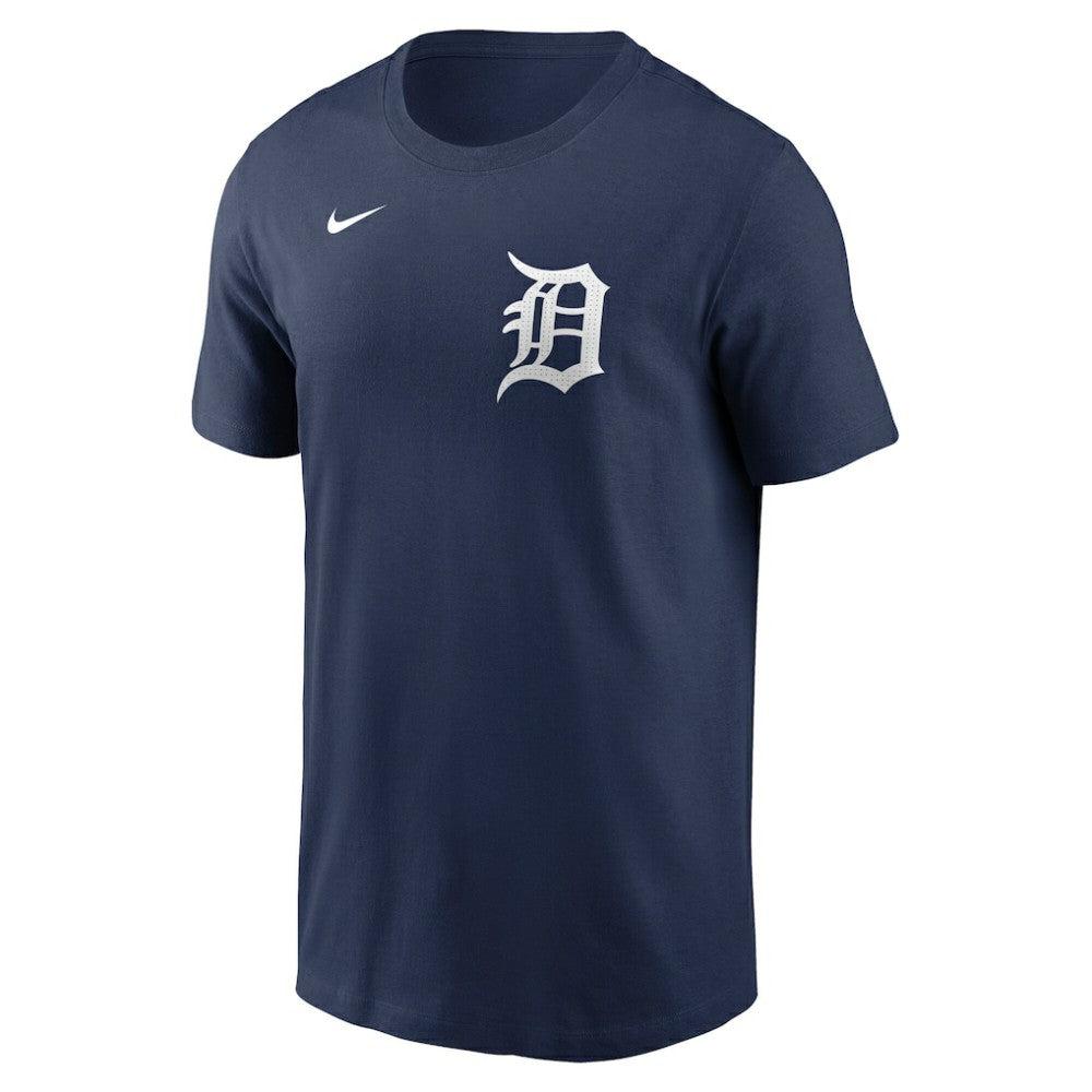 Tarik Skubal Detroit Tigers Nike Fuse Name & Number T-Shirt - Navy - Nike on Sale