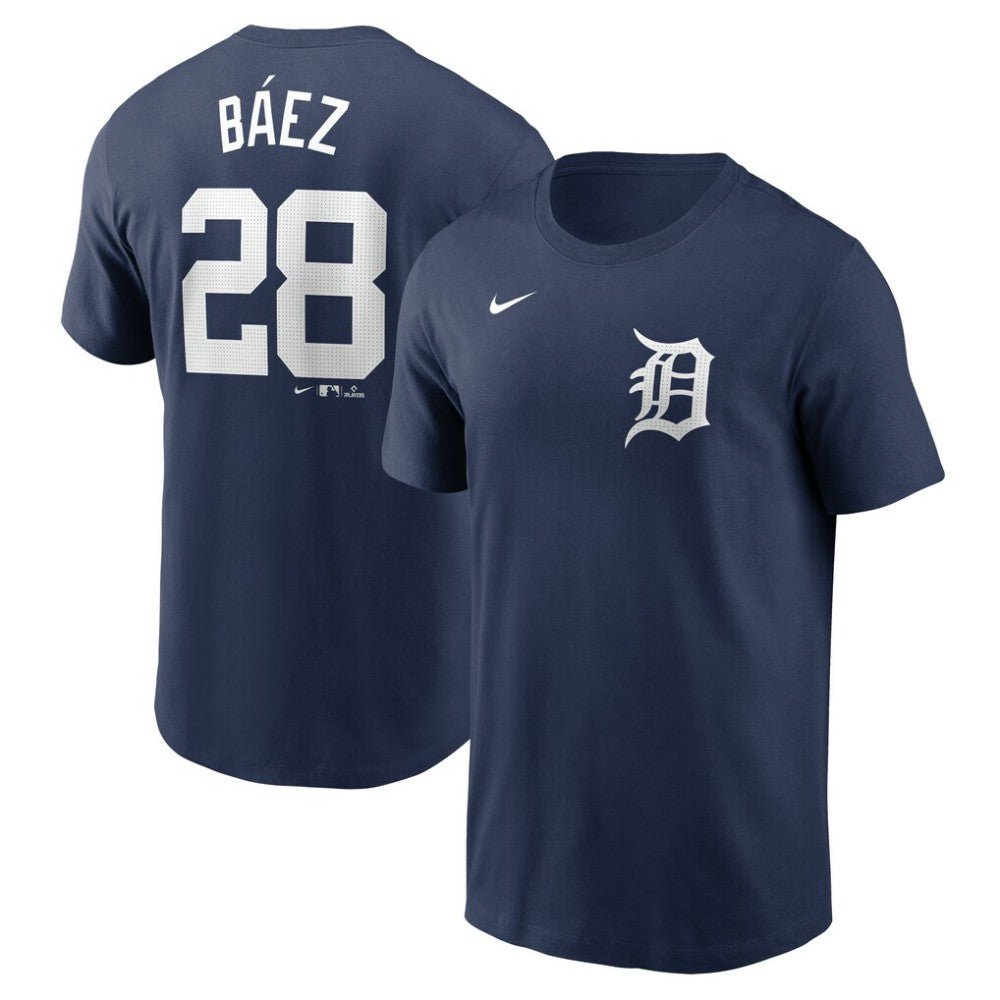 Javier Báez Detroit Tigers Nike Fuse Name & Number T-Shirt - Navy - Nike Sale
