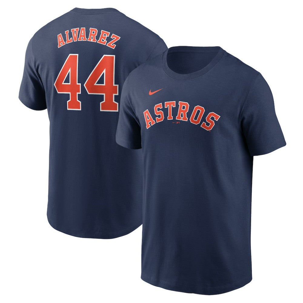 Yordan Alvarez Houston Astros Nike Fuse Name & Number T-Shirt - Navy - Nike on Sale